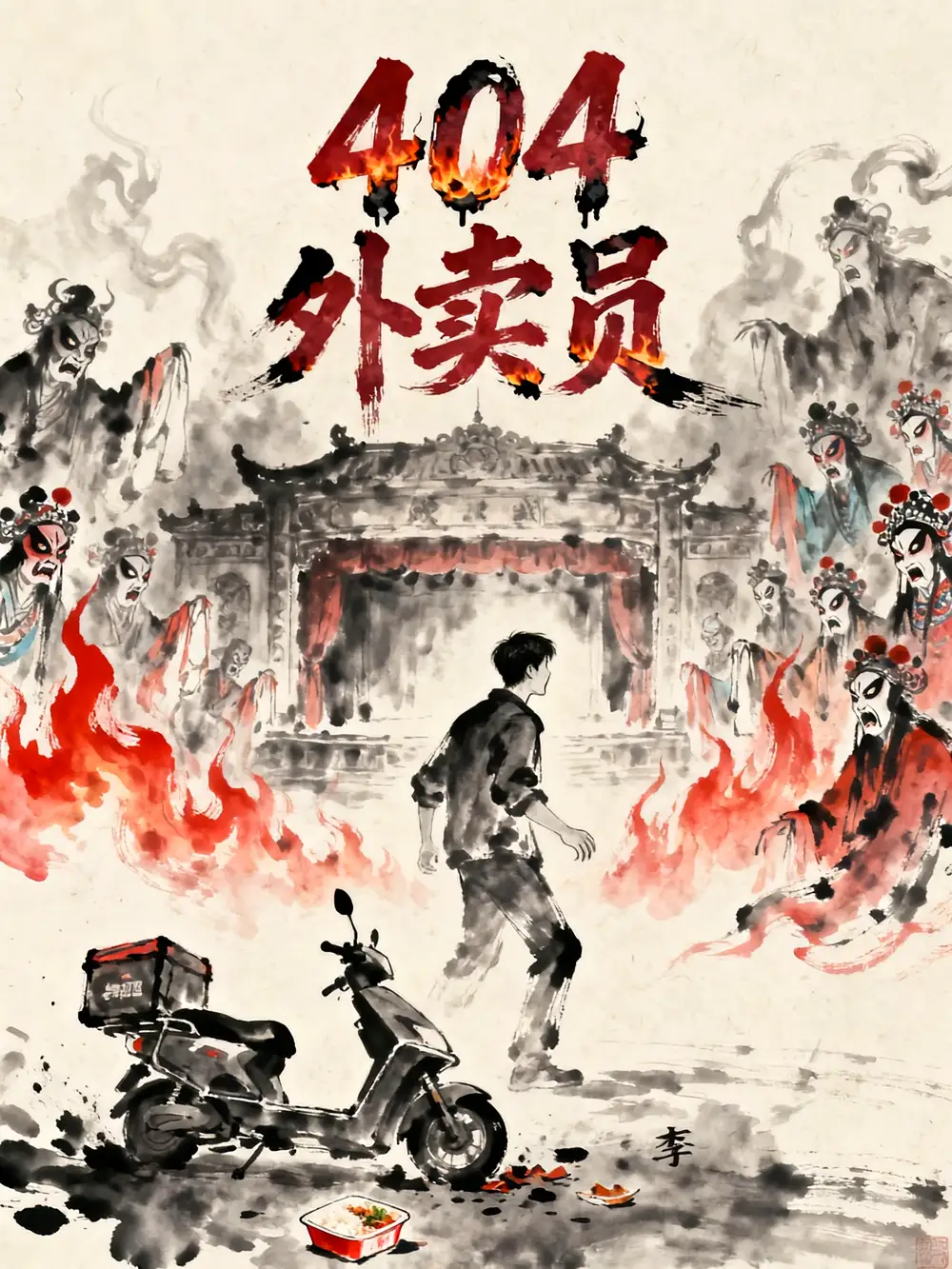 404外卖员(60集)金宁&李秉润高清海报图片 404外卖员(60集)金宁&李秉润海报